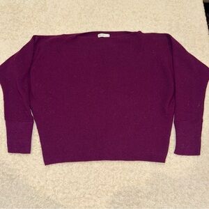 Nine West Deep Purple Crew Neck Sweater